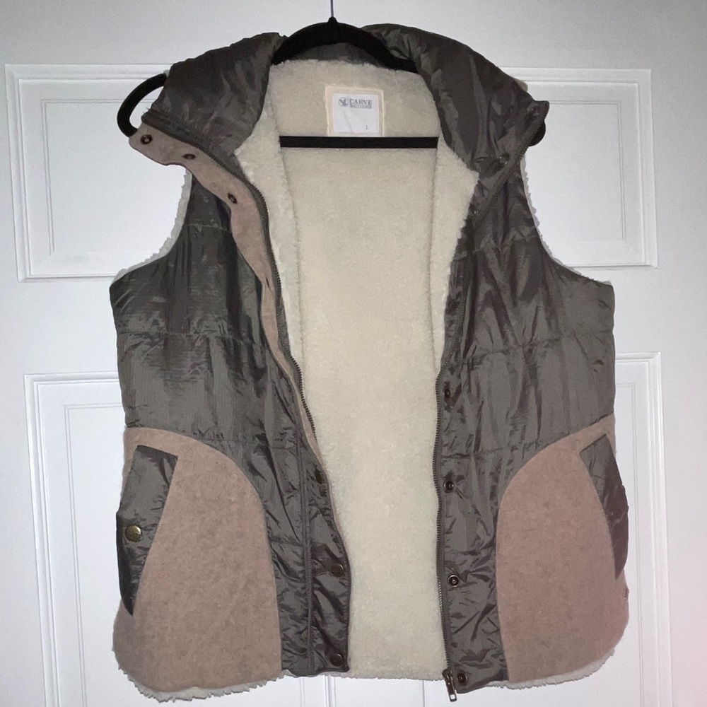 Olive and Cream Vest